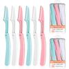 6PCS Eyebrow Razor for Women, Portable Dermaplaning Razors Tool, Foldable Facial Razors with Protective Cover, Compact Design, Unisex, Suitable for