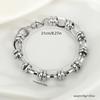 [Stainless Steel Bracelet] 304 Stainless Steel Link Bracelet - Modern Geometric Chain Unisex Jewelry - 1pc