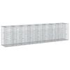 Gabion Raised Bed 2 Pcs Silver 330 X 50 X 80 Cm
