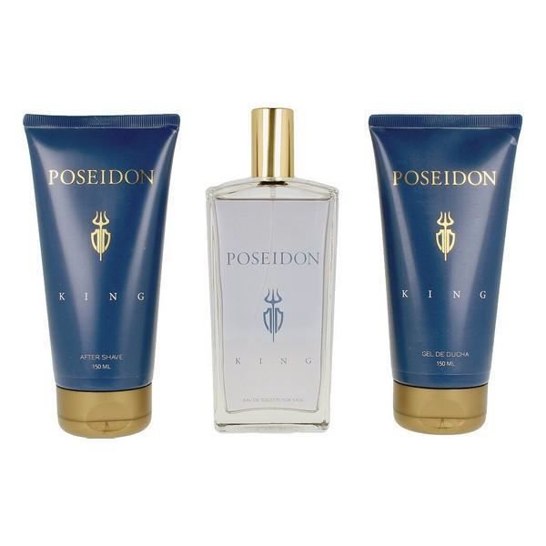 Parfum-Set - Poseidon - Der König - Eau de Toilette 150ml - After Shave 150ml - Duschgel 150ml