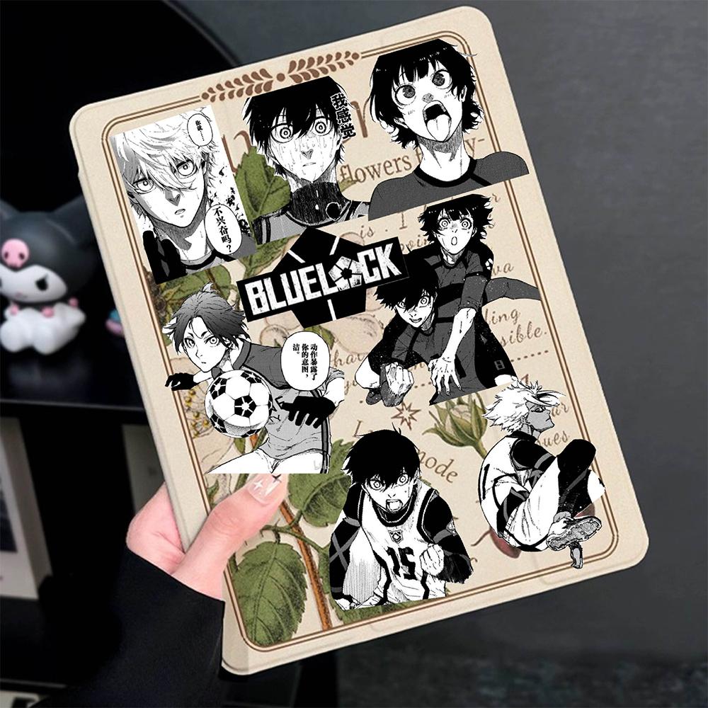 10/30/70pcs Anime Blue Lock Stickers Cool Isagi Yoichi Cartoon Sticker Skateboard Notebook Phone Black White Manga Decals Decor