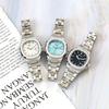 Watches For Woman Fashion Date Luminous Quartz Watch Silver Stainless Steel Clock Women's Stainless Steel Watch Waterproof