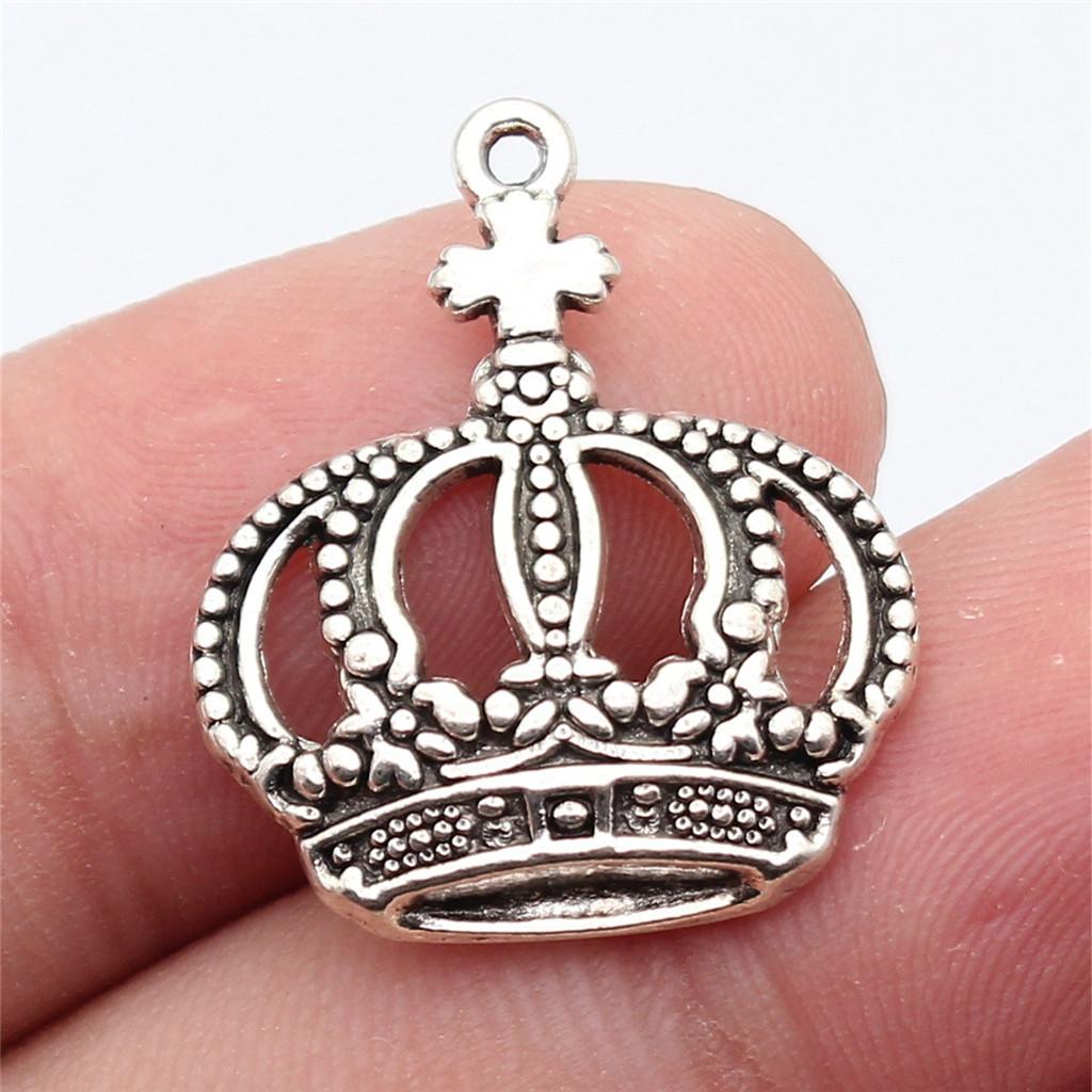 Crowns Royalty Princess Tiara Charm Antique Bronze Zinc Alloy Jewelry Making Supplies for Girls Metal Charms New Arrival