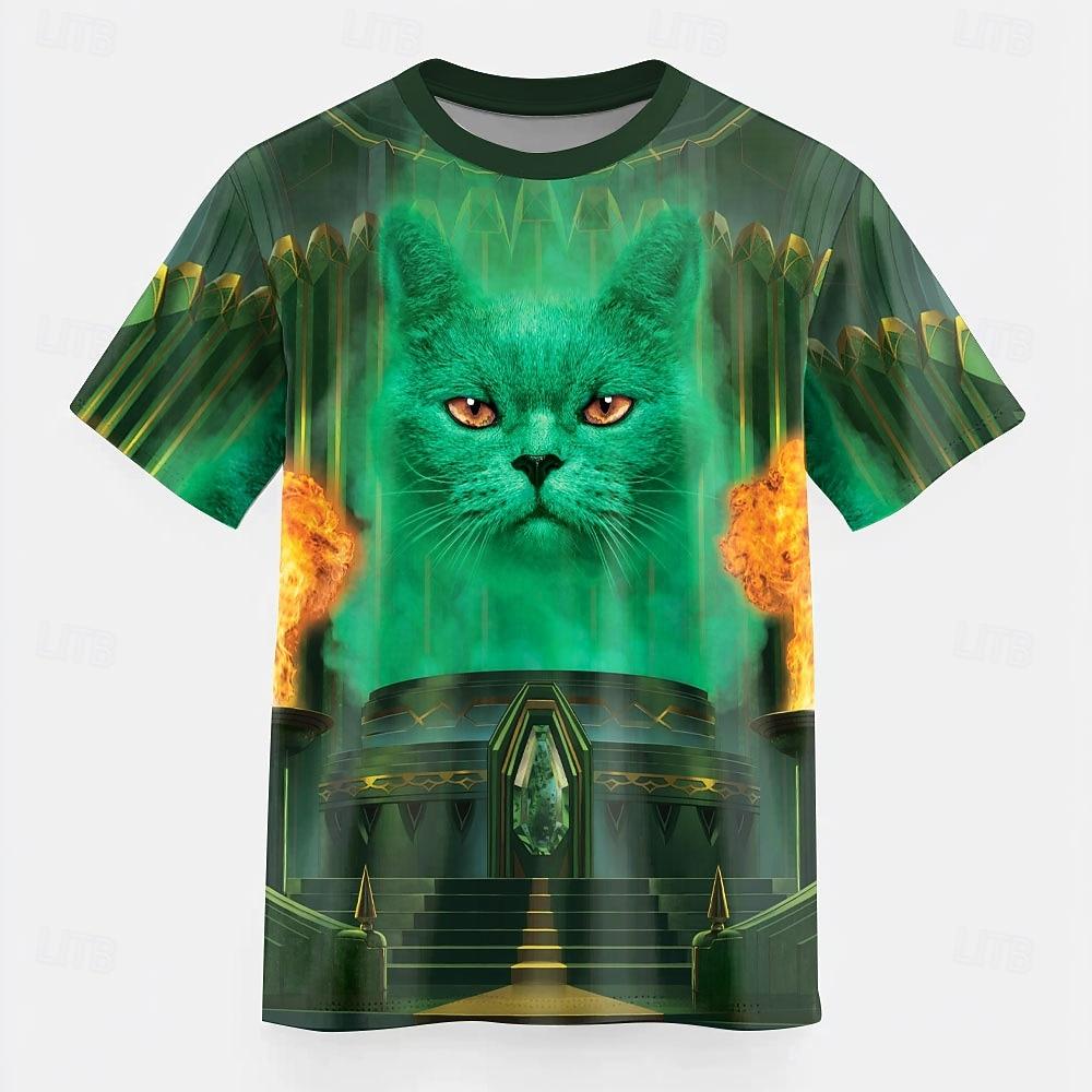 

Tom Wood Men s 3D Wolf T Shirt Short Sleeve T shirt 3D Print Crew Neck Shirt Exaggerated Designer Party Street Casual Black Summer 5XL