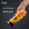 HEENOOR Portable Single-Layer Glass Tea Water Bottle with Filter
