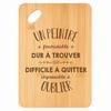 Cutting Board - PLANETEE - A Terrific Painter - Bamboo 30 X 20 X 1 Cm - Rounded Edges - Hole 24 Mm