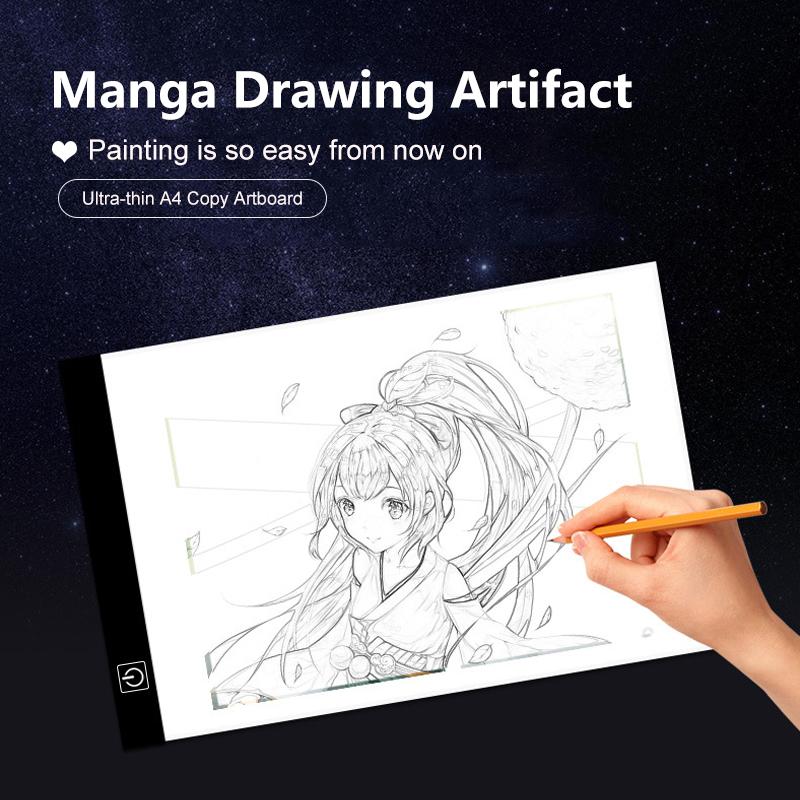 Non-Toxic 3 Level Dimmable Led Drawing Copy Pad Board For Baby Toy A4 Creativity Painting Educational Toys For Children Gifts