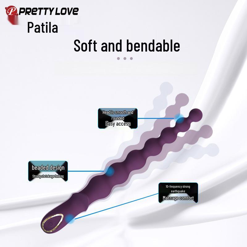 Pilot Silicone Vibrating Anal Plug – 10 Frequency Bead Massager Sex Toy