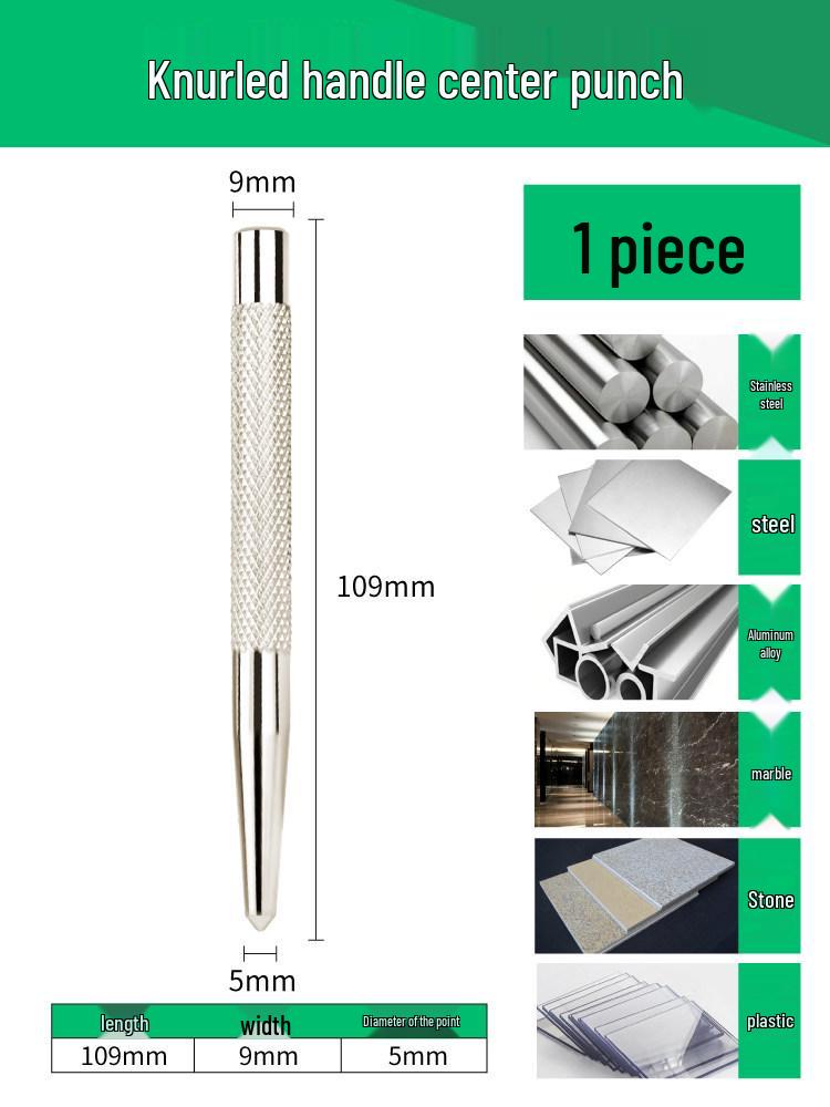 Cone-Shaped Alloy Punch Professional Chisel for Drilling and Positioning