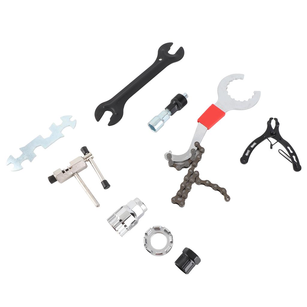 Bike Repair Tool Set Cassette Remover Tool Crank Puller Extractor Bike Chain Breaker Repair Tool