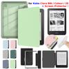 For Kobo Clara BW Case Colour 2E + Screen Protector Auto Sleep Leather Magnetic Cover Transparent Acrylic Case 6'' Ebook Funda
