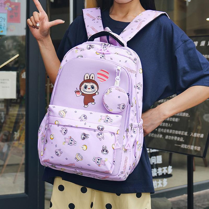 Batoh LABUBU Školní taška Volnočasový batoh Dětská taška Batoh pro základní školu LABUBU Dívčí Chlapecký školní batoh 6 barev