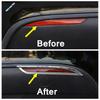 2PCS Exterior Rear Fog Lamp Light Cover Trims For Tesla Model Y   Foglight Molding Garnish Accessories Stainless Steel