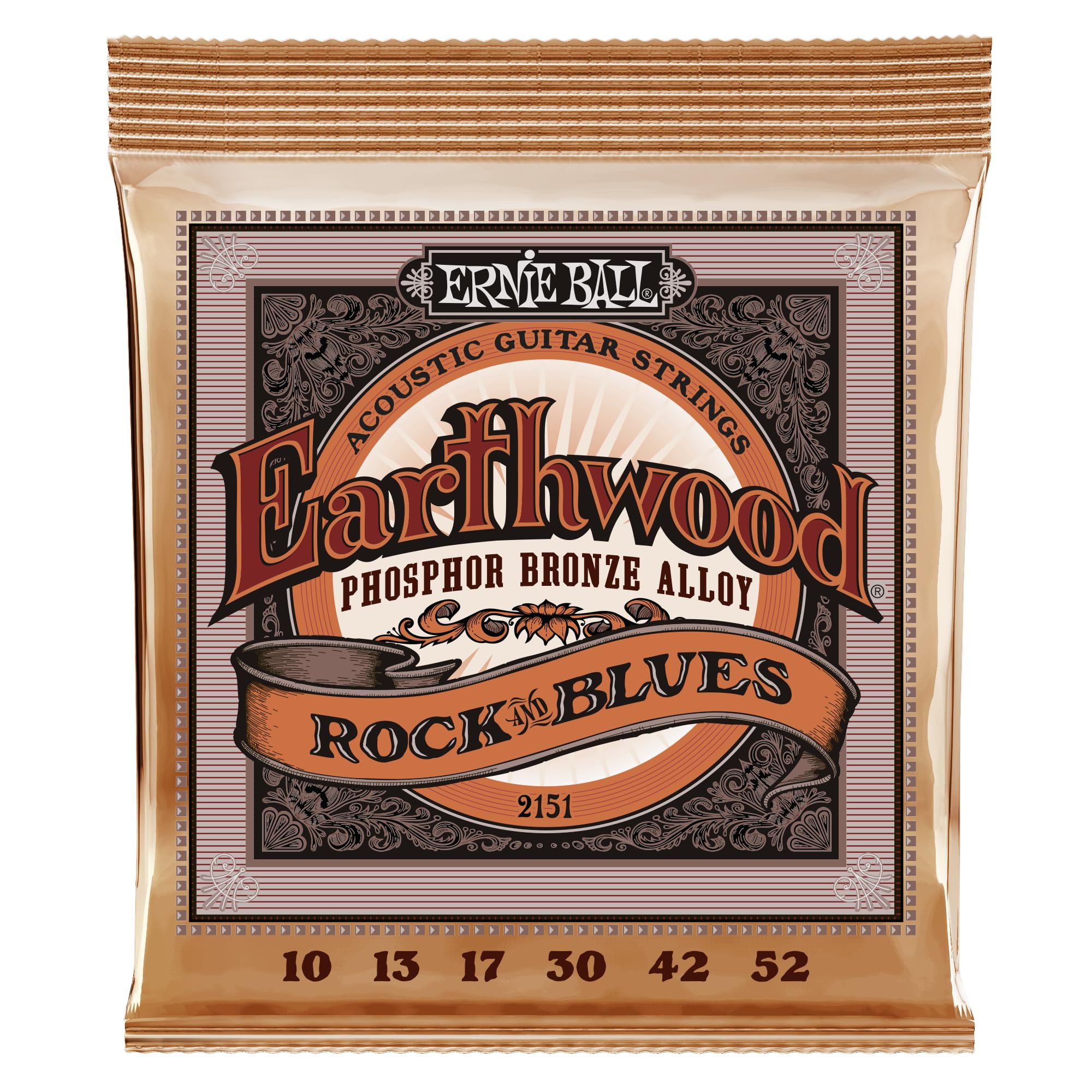 

[Подлинные] Струны для акустической гитары ERNIE BALL 2151 (10-52) EARTHWOOD ROCK AND BLUES ФОСФОРНАЯ БРОНЗА