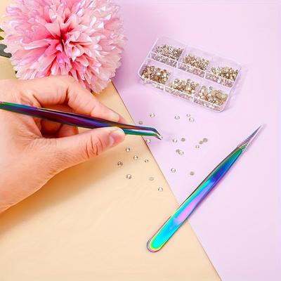 Stainless Steel Precision Color Titanium Eyebrow Clip Tweezers Specifically Designed for Beautiful Eyelashes Makeup Tools
