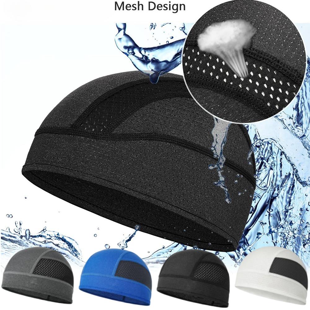 Motorcycle Helmet Inner Lining Cap Quick-drying Breathable Mesh Cap Helmet Inner Lining Without Brim Motorcycle Accessories