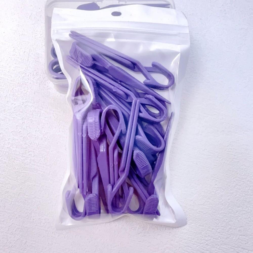 20pcs Pink Purple Nail Painting Protection Clip for Manicure Tools