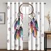 Boho Animal Wolf Dreamcatcher High Shading Curtains For Living Room Bedroom Window Drape Decor Multiple Colour Blackout Curtain
