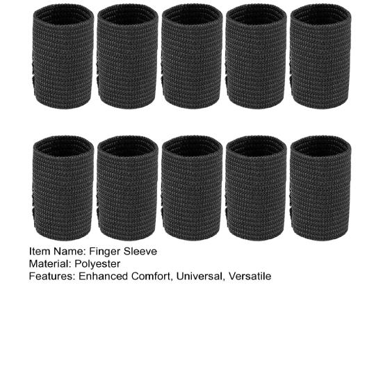 10 stk Sportsfingerhylse Tommelstøtte Beskytter Elastisk Pustende Fingerteip for Basketball Tennis Treningsstudio