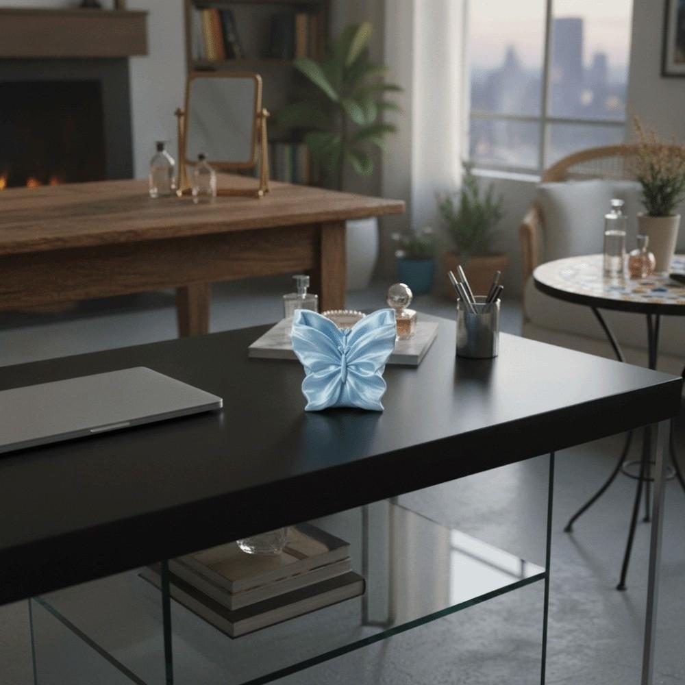 Makeup Brush Bin 3D Printed Pen Stand Simulation Butterfly Model Study Room Decor