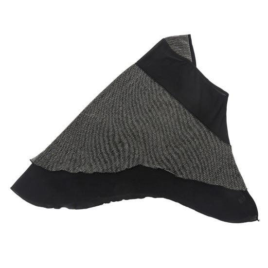 Women Headscarf Hat Lightweight Breathable Soft Crystalline Golden Wire Design Head Wrap Color-blocked Turban Hat