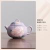 170ml Hand-painted Carved Peony Teapot Vintage Tea Infuser Pot Tea Soaking Kettle With Ball Hole White Tea Drinkware Ornaments