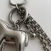 Smooth Surface Tassel Pendant Chain Zinc Zinc Alloy Snake Chain Necklace Pony Pendant Choker  Gift