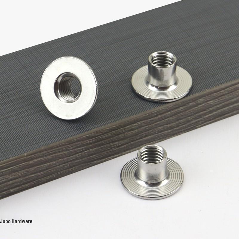 304 Rostfritt Stål Flänsad T-Mutter Stegad Svetsad Låsmutter 1/4 och 5/16 Tum