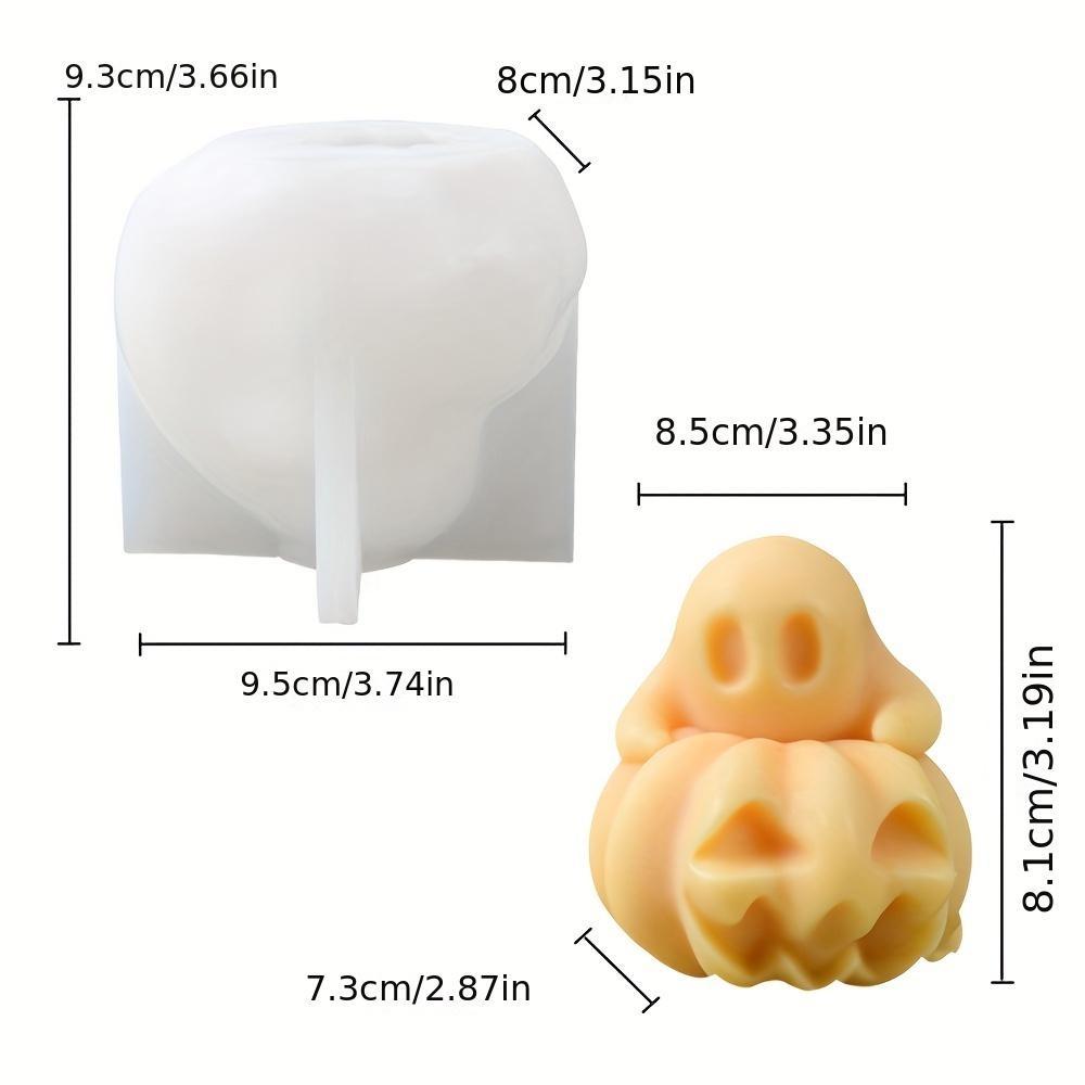 1 Pcs Silicone Mold Candles Ghostly Hands And Feet Pumpkin Lanterns Halloween Resin Decorations Chocolate Holiday Gifts
