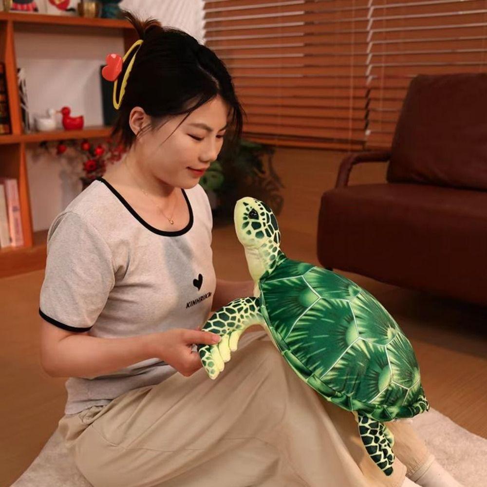 Liegende Haltung Simulierte Schildkröten-Umarmungskissen Niedliches Design Bauchlage Cartoon-Tiere Kindergeschenk