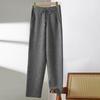 High-Waisted Wool Knit Slim-Fit Harem Pants for Women