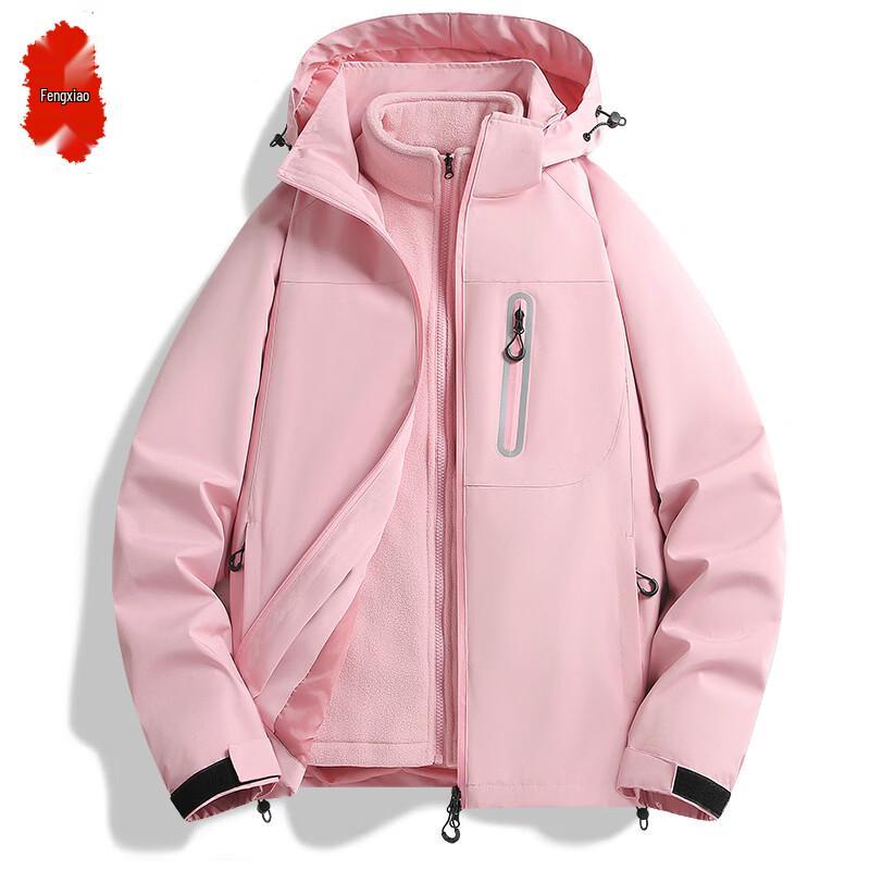 Men's 3-in-1 Outdoor Fleece-Lined Windproof Jacket