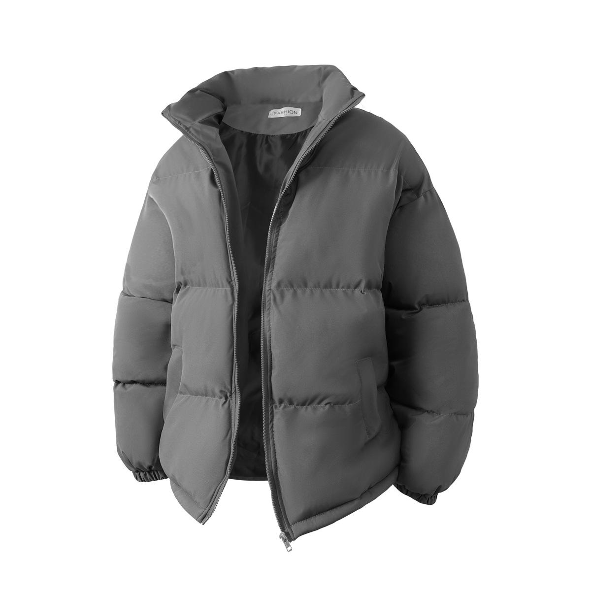 2025 Men s Thickened Cotton Stand Collar Casual Jacket - Small, Oxford Coated, Plain L