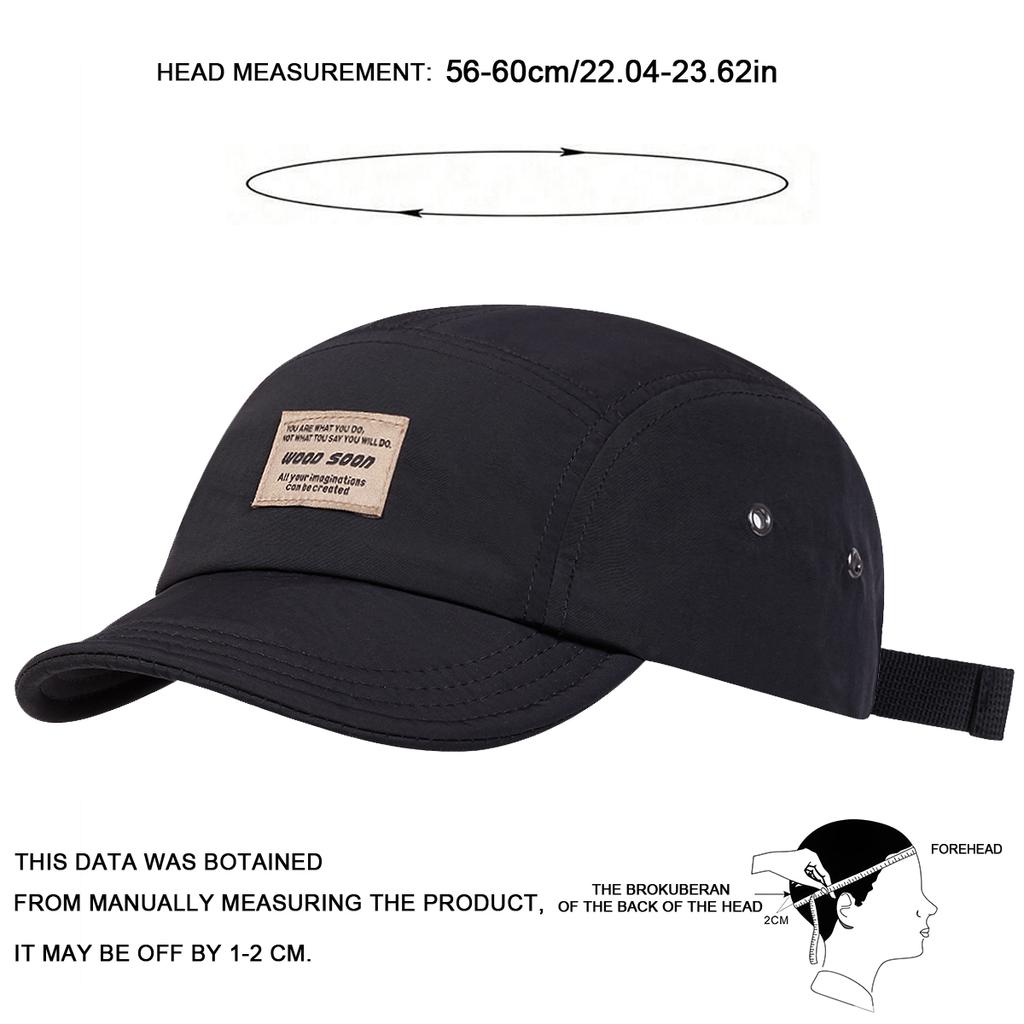 Unisex Solid Color Leather Label Baseball Caps Quick Drying Hat Spring Autumn Outdoor Adjustable Casual Hats Dad Hat Sunscreen H