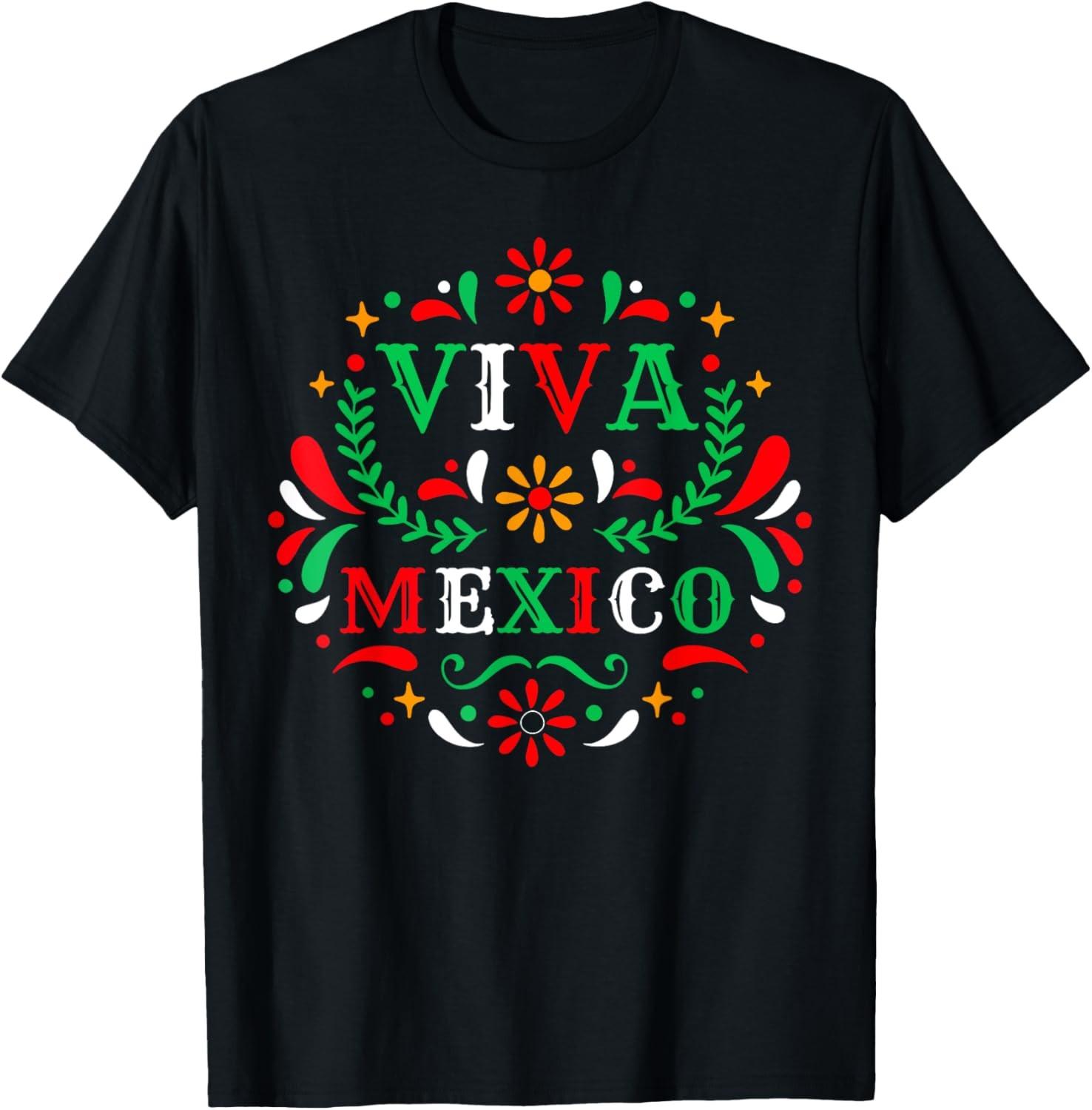 Viva Mexico Mexican Independence Day - I Love Mexico T-Shirt S