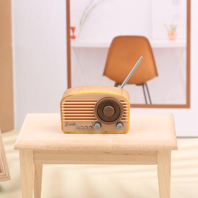 1Pcs 1:12 Dollhouse Miniature Simulation Mini Radio Model Diy Accessories Toy