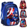 Elementary School Bags Boys And Children Cartoon Backpacks Grade 1, 2 And 3 Lightweight Wear-Resistant Large-Capacity Waterproof Backpacks