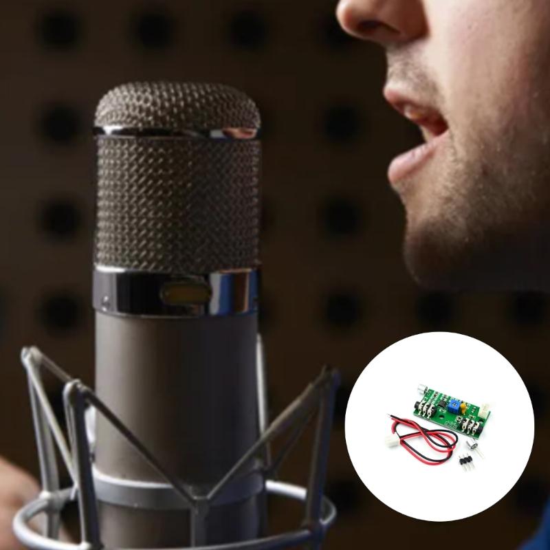 High Sensitivity Audios Amplification Board Microphone Amplifier Module Customizable Gains Adjustment 3.5mm Output 2.6-10V