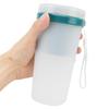 300ml USB Charging Electric Juicer Cup Security Lock Blender with 6 Leaf Knife and Waterproof Blue