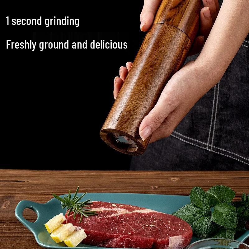 Abdo Acacia Wood Manual Pepper Grinder