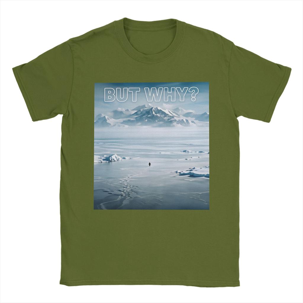 Nihilist Penguin But Why Arctic Snow Meme T Shirt Hip Hop T Shirts Male Pure Cotton O Neck Oversized Top Tees Short Sleeve Tops