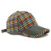 Colorful Houndstooth Baseball Cap Women's Spring Sunscreen Hat Men's Stitching Cap