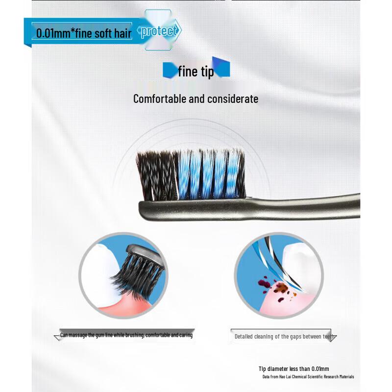 Darlie Charcoal Spiral Soft Bristle Toothbrush