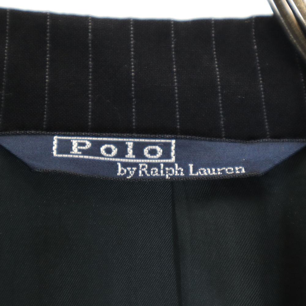 Polo by Ralph Lauren Made in Spain Pinstripe suit Setup 40 Charcoal black Men's Used