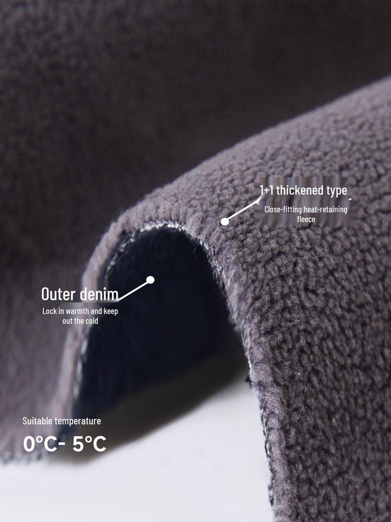 Tongbei Kids' 2025 Winter Fleece-Lined Jeans - Warm, Versatile, Fashionable for Boys & Girls.