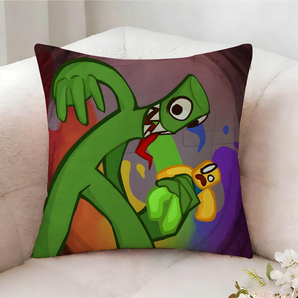 Rrainbow Anime Friends Pillow Case Pillowcase Doublesided Printed Sofa Cushion Bedroom Headboard Pillow