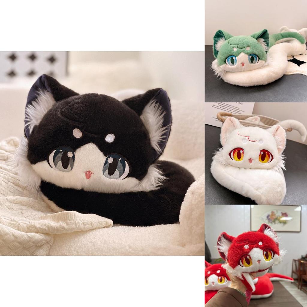Meow Snake Plush Toy With Soft Short Pile For Zodiac Year Gift