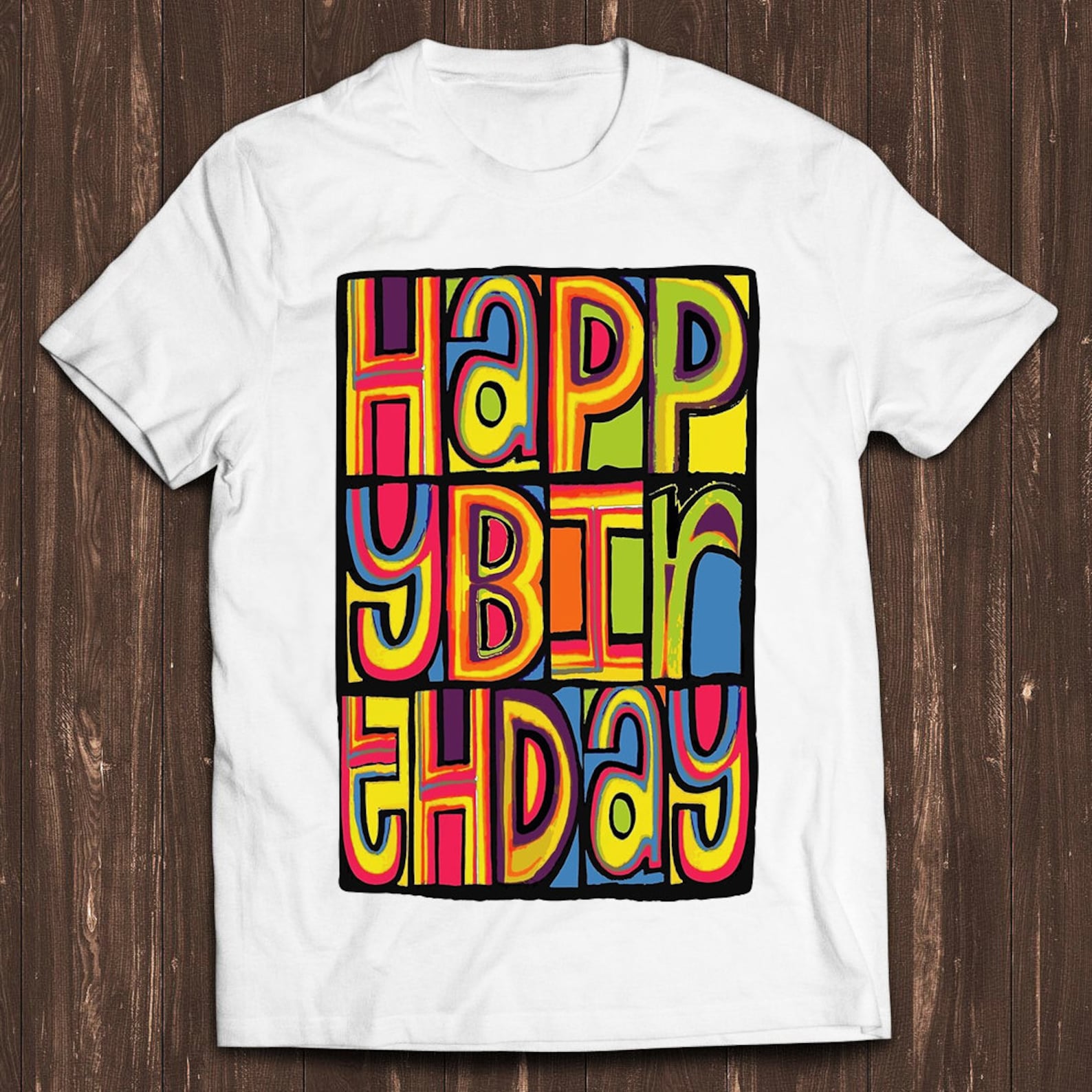 Happy Mondays Happy Birthday Meme Gamer Funny Art Design Unisex Retro Cult Movie Music Top Cool Gift Tee T Shirt C1045 L