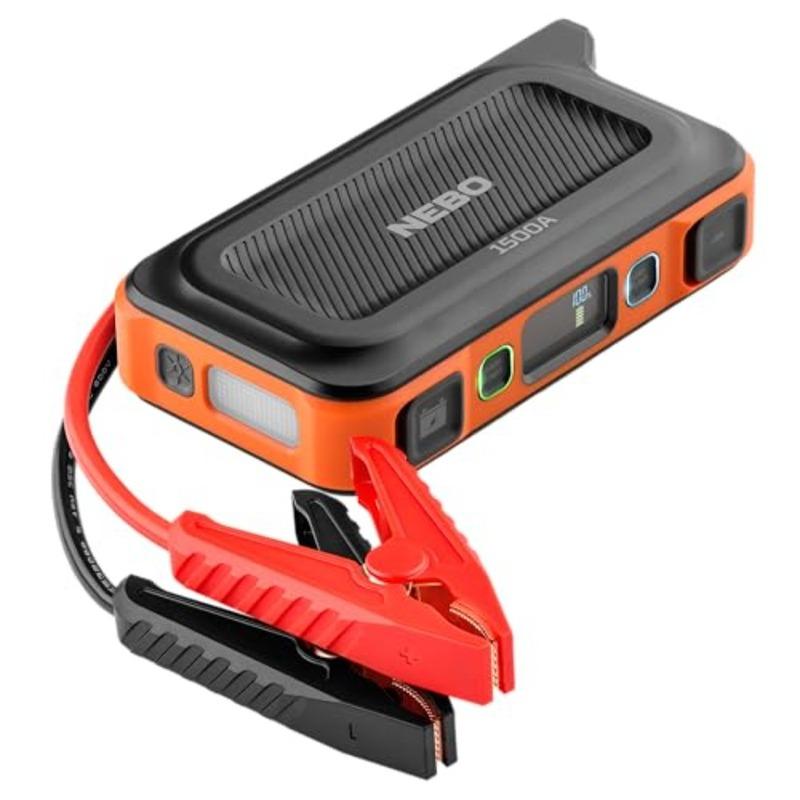 1500A Jump Starter 1500 Peak Amp Car Jump Starter 29.9Wh Portable Battery Booster Pack for 12V Vehicles Spark-Proof USB-C Power