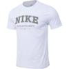 Nike Round Neck Straight Fit Printed Short Sleeve T-Shirt Men Tops White HJ3606-100